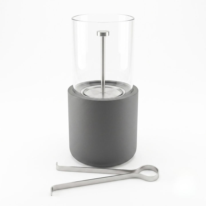 Tischkamin Outdoor, , Grau,LIVLIG