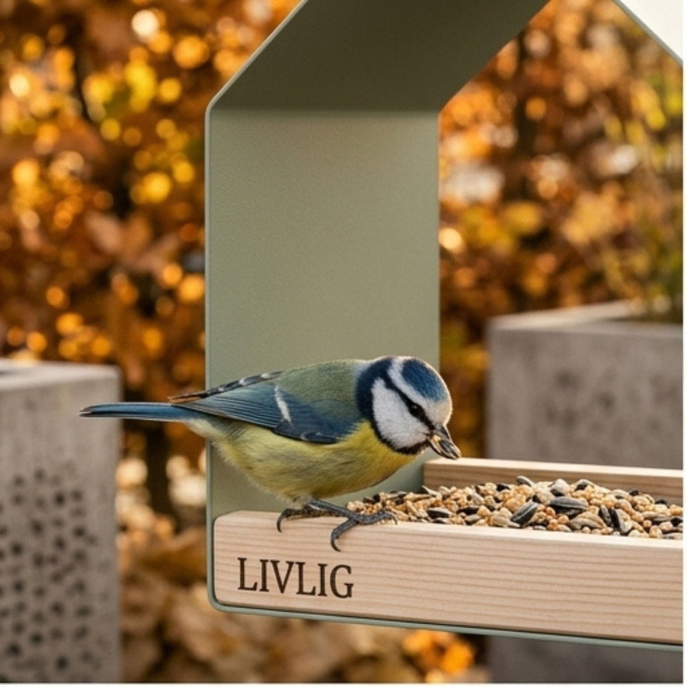 Vogelhaus / Vogeltränke Metall, Vogelhaus, Greige,LIVLIG