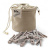 Clothespin bag including 50 clothespins